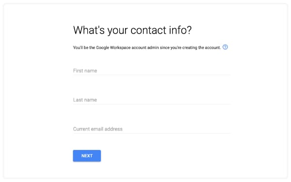 contact information form