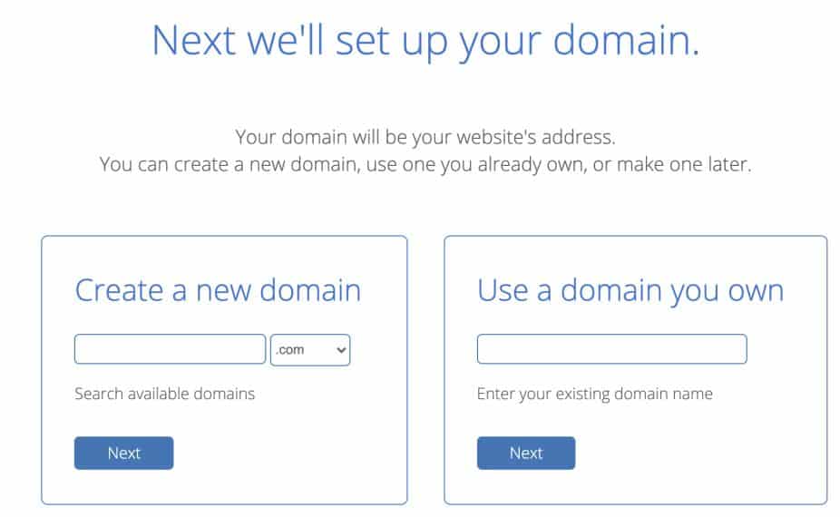 Bluehost domain setup